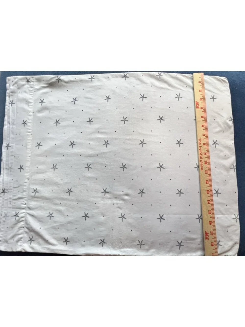 Nautica Star Spangled Pillowcase Standard Coastal 100% Cotton Starfish Nautical
